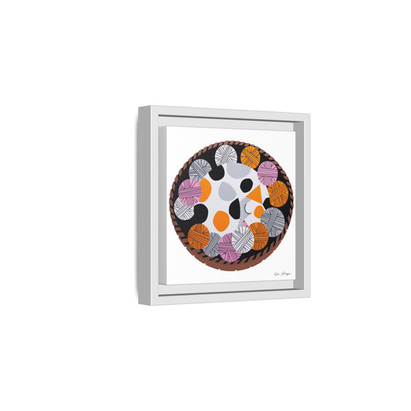 Kittens n' Knittens Edie Harper Framed Giclee Print on Stretched Canvas