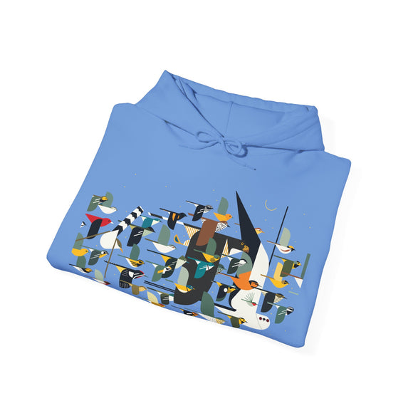 Charley Harper Mystery Of The Missing Migrants Unisex Heavy Blend™ Hooded Sweatshirt