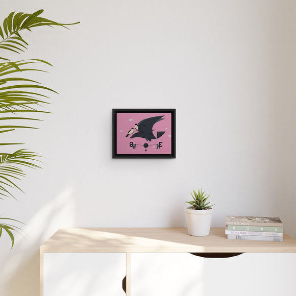 Eastern Kingbird Charley Harper Giclee on Matte Stretched Canvas