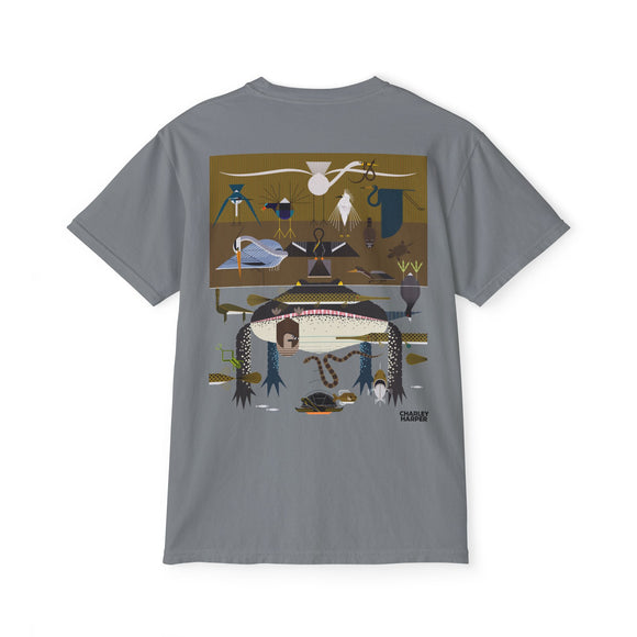 Everglades badge 2 Unisex Garment-Dyed Pocket T-Shirt