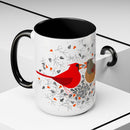 Cardinal Courtship Charley Harper Art Studio Classic Accent Mug 15oz-7
