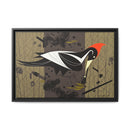 Ivory Billed Woodpecker Charley Harper Framed Giclee Print on Stretched on Canvas-13
