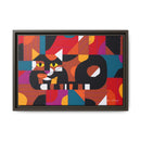 Crazy Cat Crazy Quilt Edie Harper Framed Giclee Print Stretched On Canvas-8