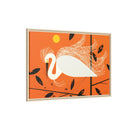 Snowy Egret Charley Harper Framed Giclee Print on Stretched Canvas-72