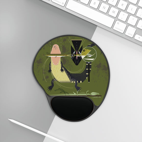 Charley Harper Florida Everglades Mouse Pad With Wrist Rest