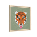 Cool Carnivore Charley Harper Giclee Framed Stretched On Canvas Print-156