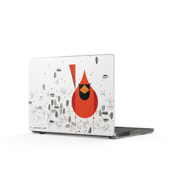 Cardinal Closeup Charley Harper  – Snap-On MacBook Case - 0