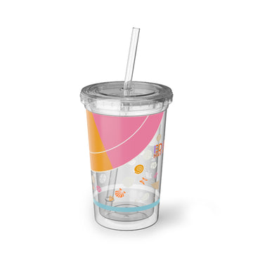 Edie Harper Sandpeeper 24HR Cold and 12HR Hot Double Insulated BPA-Free Acrylic Tumbler