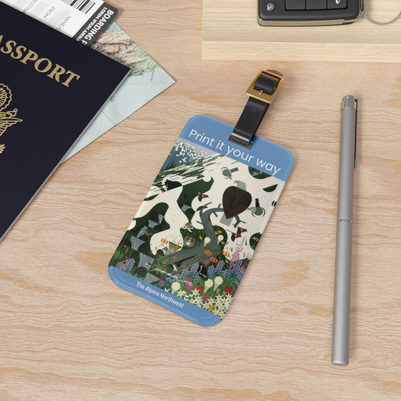 Charley Harper The Alpine Northwest National Park Luggage Tag (1994)