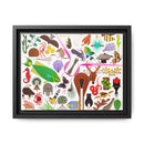Charley Harper Florida Keys Framed Giclee On Canvas Wall Art-4