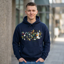 Charley Harper Mystery Of The Missing Migrants Unisex Heavy Blend™ Hooded Sweatshirt-2