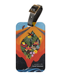 Charley Harper Hawaii Volcanoes National Parks Luggage Tag  1986-1