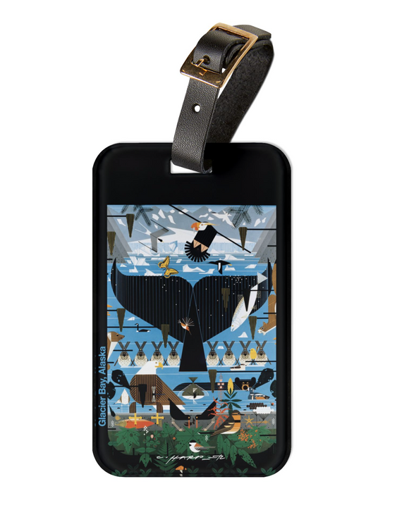 Charley Harper Glacier Bay, Alaska National Park Luggage Tag
