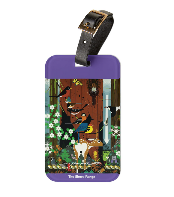 Charley Harper Sierra Range National Park Luggage Tag (1990)