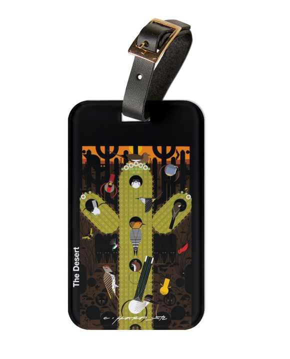 Charley Harper The Desert National Park Luggage Tag (1987)