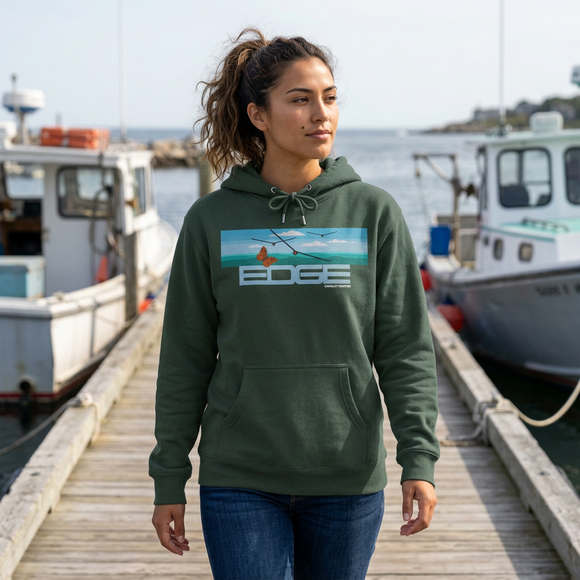 The Edge of Appalachia Monarch and Vultures Unisex Heavyweight Hooded Sweatshirt
