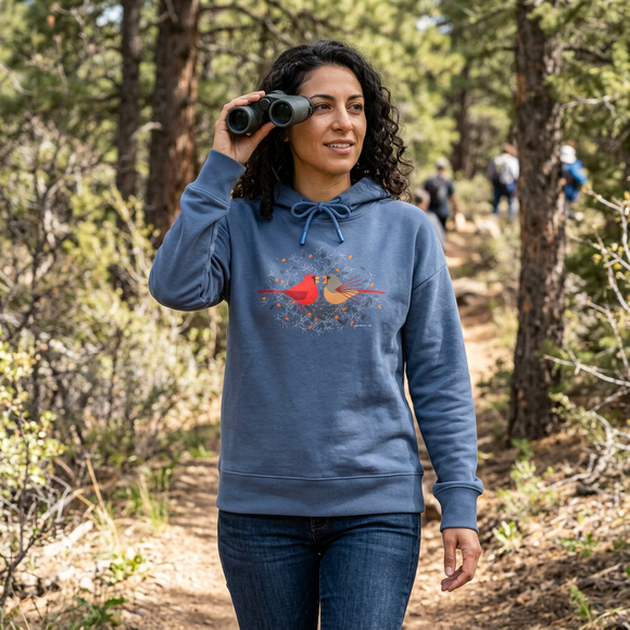 Cardinal Courtship Women's Featherweight French Terry Hoodie