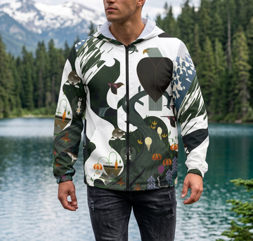 The Alpine Northwest Windbreaker Charley Harper Jacket
