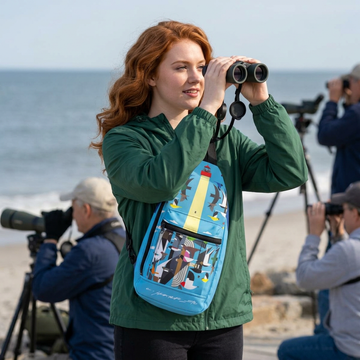Cape May New Jersey Migration Mainline Explorer Charley Harper Sling Bag