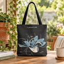 Blue Jay Bathing Charley Harper Woven Tote-1