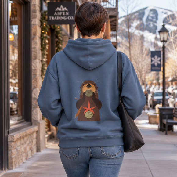 Otterly Delicious Charley Harper Fleece Hoodie