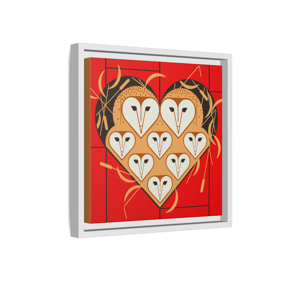 Vowlentine Charley Harper Framed Giclee Print on Stretched Canvas