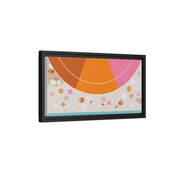 Sand Peeper Edie Harper Framed Giclee Print Stretched On Canvas