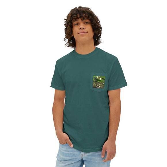 Everglades badge 4 Unisex Garment-Dyed Pocket T-Shirt