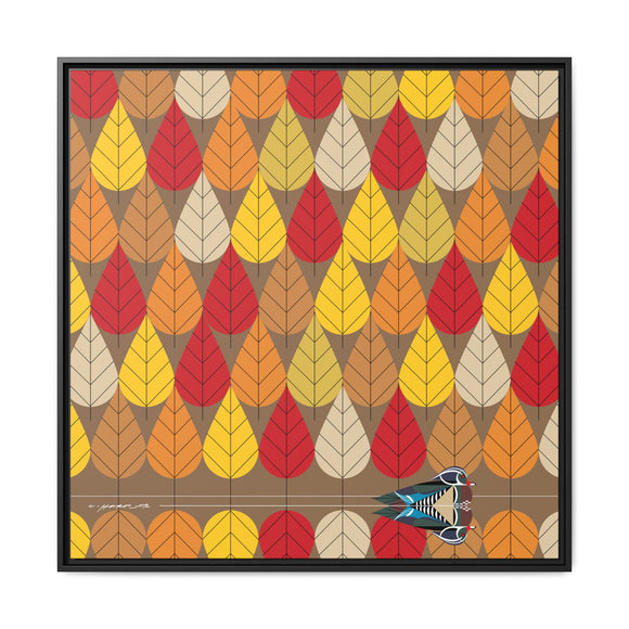 Octoberama Charley Harper Framed Giclee Print Stretched On Canvas