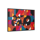 Crazy Cat Crazy Quilt Edie Harper Framed Giclee Print Stretched On Canvas-53