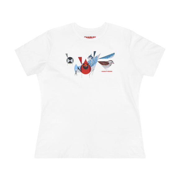 Bird Feeder's Charley Harper Women's Cotton Tee