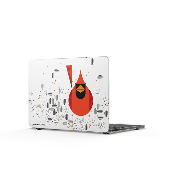 Cardinal Closeup Charley Harper  – Snap-On MacBook Case
