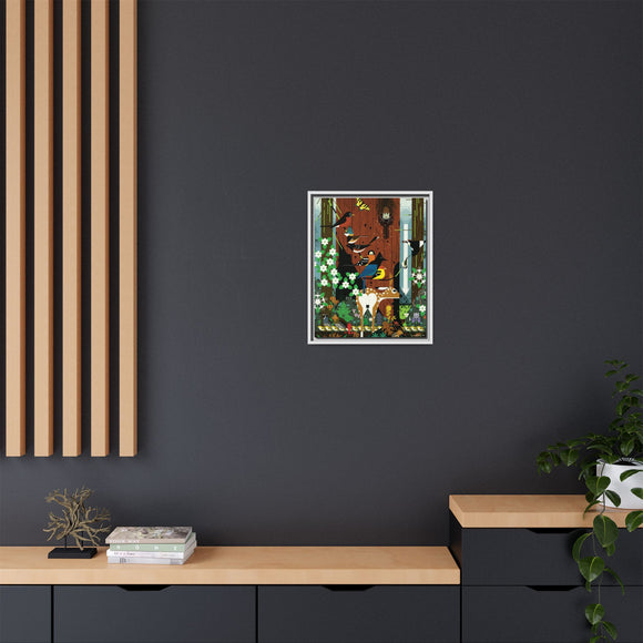 Charley Harper Sierra Range—National Park Service Commission 1990 Framed Giclee Wrapped Canvas Wall Art