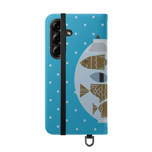 Edie Harper Fishful Thinking Phone Folio Iphone and Galaxy