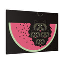 Watermelon Moon Charley Harper Unframed Giclee on Matte Stretched Canvas-38