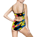 Charley Harper Modern Kite Fish Women's One-piece Swimsuit-7