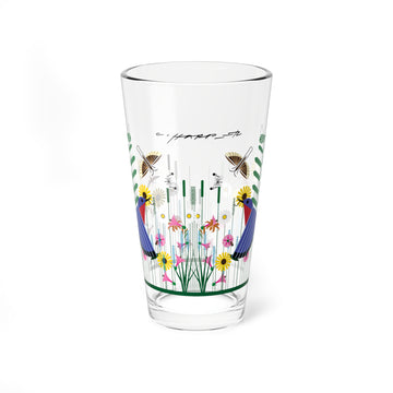 Wild Summer III Charley Harper Pint Glass, 16oz