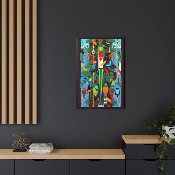 Monteverde Charley Harper Framed Giclee Print Stretched On Canvas