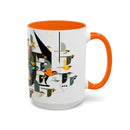 Mystery of the Missing Migrants Charley Harper Art Studio Classic Accent Mug 15oz-15
