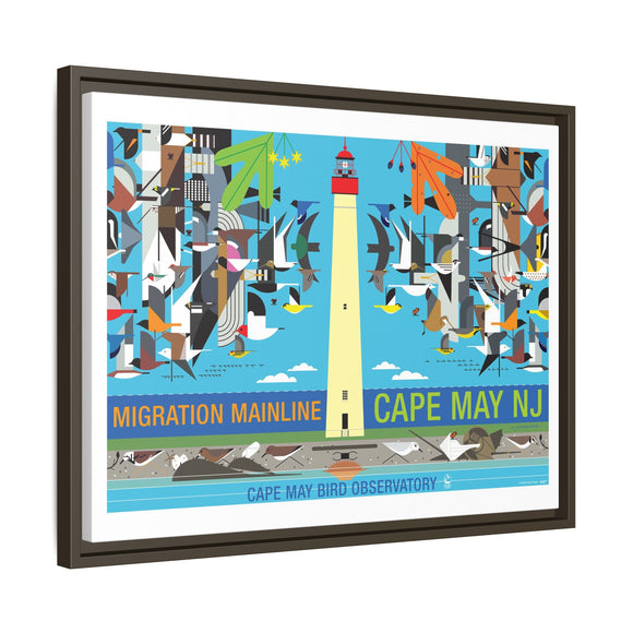 Cape May New Jersey Migration Mainline  Giclee on Stretched Canvas Framed