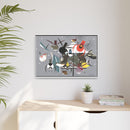 Winter Charley Harper Framed Giclee Print Stretched On Canvas-30
