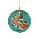 CAM Charley Harper  Backyard Birds CERAMIC ORNAMENT-1
