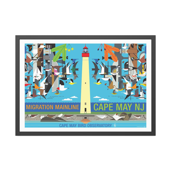 Cape May (Migration Mainline) Charley Harper Framed Poster