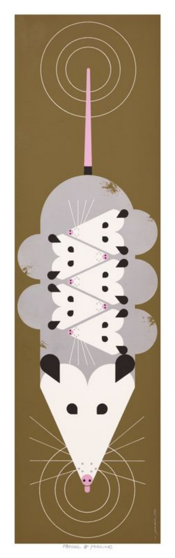 Passel of Possums Museum Quality Reproduction of Harper Archival Original Art