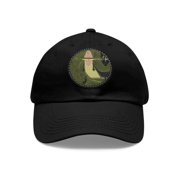 Charley Harper Florida Everglades Chino Twill Hat with Leather Style Patch (Round)