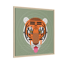 Cool Carnivore Charley Harper Giclee Framed Stretched On Canvas Print-168