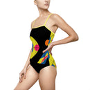 Charley Harper Modern Kite Fish Women's One-piece Swimsuit-15