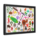 Charley Harper Florida Keys Framed Giclee On Canvas Wall Art-28