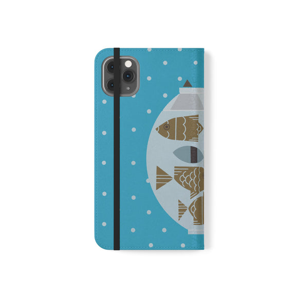Edie Harper Fishful Thinking Phone Folio Iphone and Galaxy
