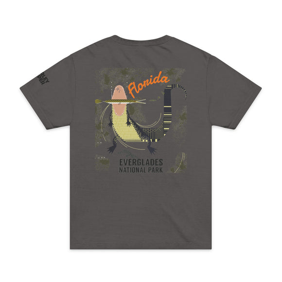 Everglades Solo Gator 1  Unisex Oversized Garment-Dyed T-Shirt